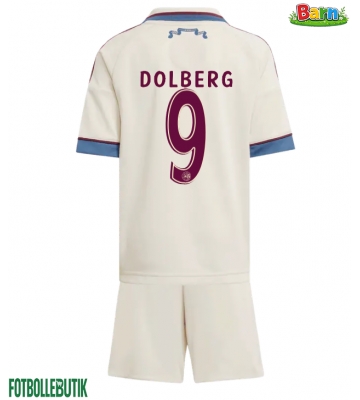 Ajax Kasper Dolberg #9 Tredjeställ Barn 2025-26 Kortärmad (+ Korta byxor)